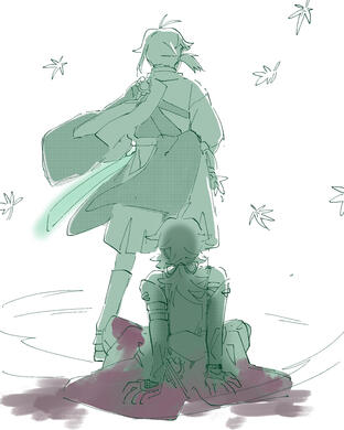 Ch2 - Kazuha drops in to rescue Heizou (@hoshiboshimax)